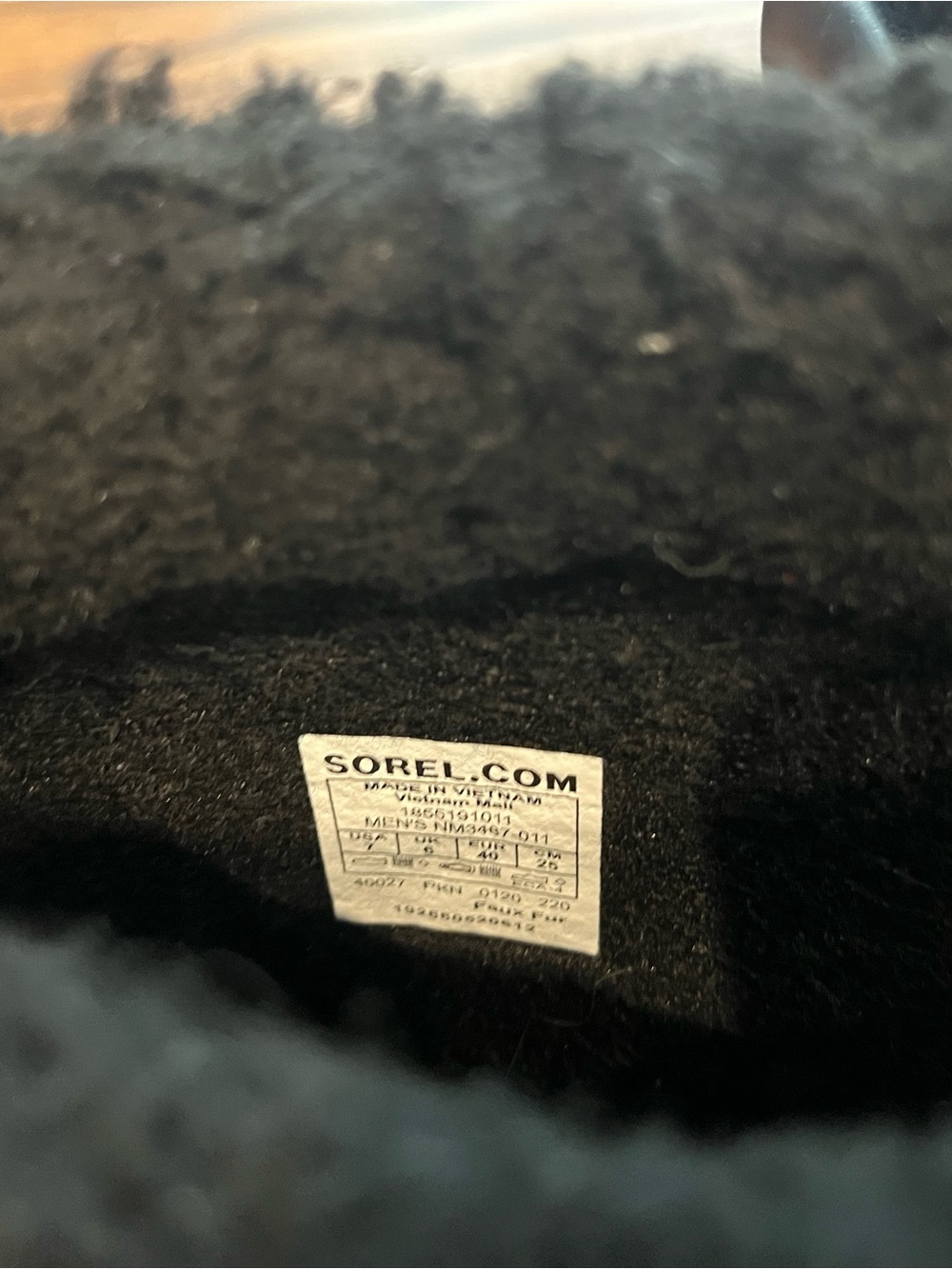 Sorel Black and Cream Men's Winter Duck Boots - Picture 3 of 4